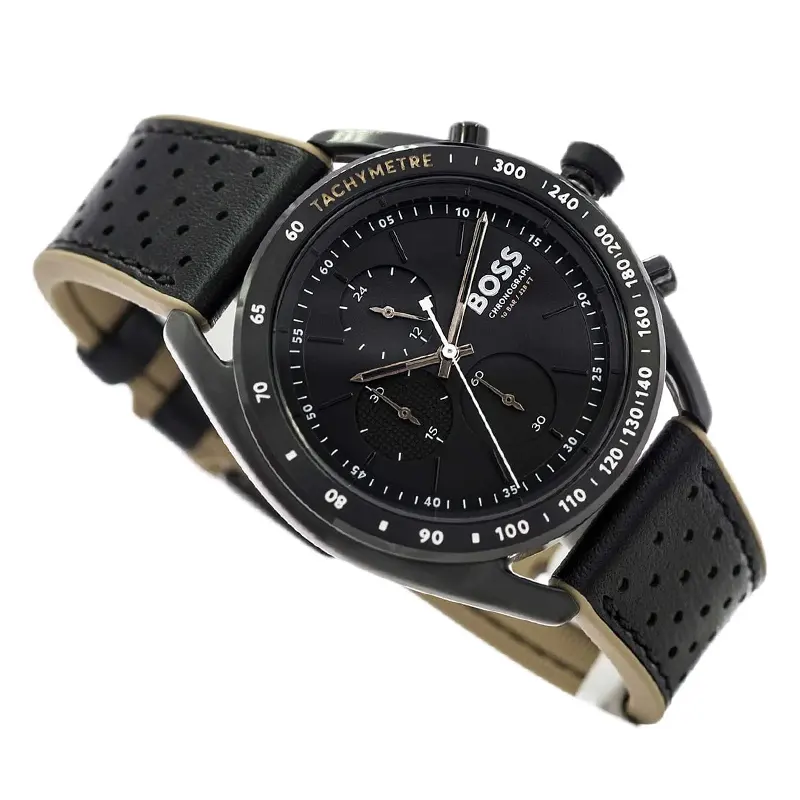 Hugo Boss Center Court Chronograph Black Dial Men's Watch- 1514022